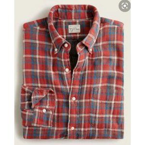 J CREW MEN’S SIZE SMALL SLIM SOFT FLANNEL  SHIRT Ay988